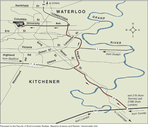 University of Waterloo - Local Map